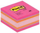 Post-it® Notes memokubussen roze/oranje/violet 76 x 76 mm 