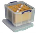 Really Useful Boxes® transparante opbergdoos 42 liter (voor hangmappen)