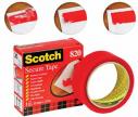 Scotch® plakband Secure Tape rood 35mm x 33m