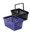 Shopping basket / winkelmand zwart - blauw 19 liter