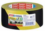 Tesa waarschuwingstape 50mm x 60M geel/zwart