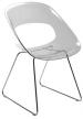 Tribi kunststof design stoel transparant