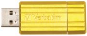 Verbatim USB Stick Pinstripe geel 8GB