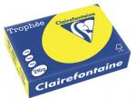 Clairefontaine gekleurd papier Trophée Intens A4 210 g/m² zonnegeel