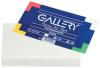Gallery witte systeemkaarten gelijnd 7,5x12,5 cm - Pak van 100 stuks