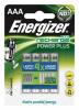 Energizer herlaadbare batterij Power Plus AAA - Blister van 4 stuks 