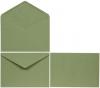 Bong enveloppen 114x162 mm zonder venster, gegomd groen - Doos van 1000 stuks 