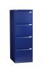 Bisley hangmappenkast 4 laden donkerblauw 132x47x62 cm