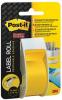 Post-it® Super Sticky etiketten op rol 25,4mm x 10,1M geel