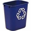Rubbermaid afvalbak rechthoekig 26,6 liter blauw