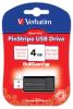 Verbatim USB Stick Pinstripe zwart 4GB