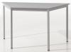 Bisley tafel trapezium 140x70 cm grijs met grijs onderstel 