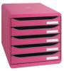 Exacompta ladenblok Big Box Plus Classic 5 laden roze