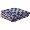 Handdoek 48 x 54 cm blauw/wit - Pak van 6 stuks