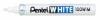 Pentel Paint Marker White schrijfpunt: 3,9 mm, schrijfbreedte: 3 mm - Pak van 12