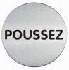 Durable pictogram "POUSSEZ" 