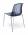 Allegra stapelbare stoel: black transparant