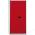 Bisley garderobe draaideurkast Basic lichtgrijs / rood