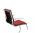 Sitland Sit-it classic visitor stoel rood met zwarte rug-achterzijde