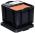 Really Useful Boxes gerecycleerde opbergdoos zwart 35 liter