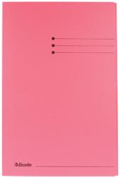 Esselte dossiermap met 3 kleppen folio roze
