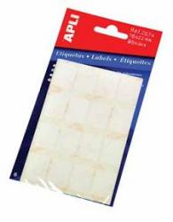 Apli witte etiketten in etui 19x27mm