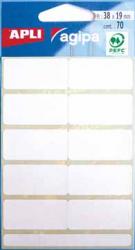 Agipa witte etiketten 19x38mm