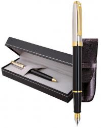 Sheaffer Prelude Palladium Cap / Black Barrel - Gold Trim