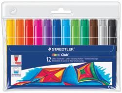 Staedtler viltstift Noris Club Extra dikke stiften- 12 stuks in plastic etui