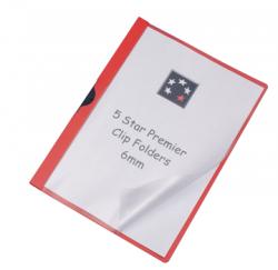 5star klemmap A4 rood - Rug van 6mm
