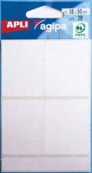 Agipa witte etiketten 19x62mm