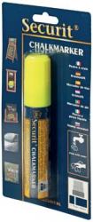 Securit krijtmarker large op blister geel 