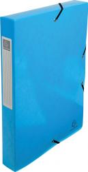 Exacompta Iderama elastobox lichtblauw uit gelamineerd karton - rug van 4 cm met
