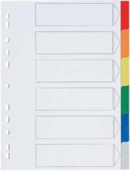 5Star tabbladen A4 11-gaats met indexblad - 6 tabs geassorteerde kleuren 