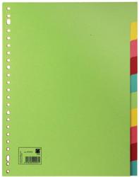 5Star tabbladen A4 maxi uit gekleurd karton 10 tabs