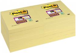 Post-it Super Sticky gele Notes 76x76 mm - Pak van 12 blokken