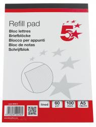 5Star schrijfblok A5 gelijnd 