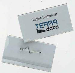 Durable badge met speld 40x75 mm