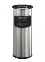 Durable vuilbak met asbak rond 