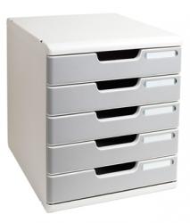 Exacompta ladenblok Modulo grijs/grafiet - 5 gesloten laden