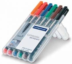 Staedtler OHP-marker Lumocolor Permanent ass. kleuren Fijn