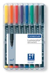 Staedtler OHP-marker Lumocolor Permanent ass. kleuren fijn