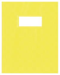 Schriftomslagen uit plastic 160 g/m² geel voor patroonboek