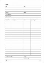 Atlanta orderformulieren A5 met carbon - 50 x 2 blad
