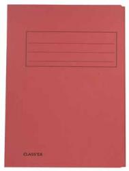 Class'ex dossiermap / farde met 3 kleppen folio kers