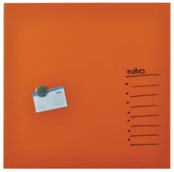 Desq magnetische glasbord oranje 45x45 cm