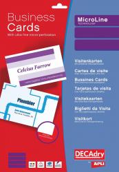 Decadry visitekaarten MicroLine 85x54 mm 185 g/m²
