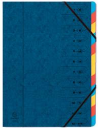 Exacompta sorteermap A4 blauw 12-delig