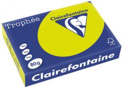 Clairefontaine gekleurd papier Trophée Intens - fluo groen 