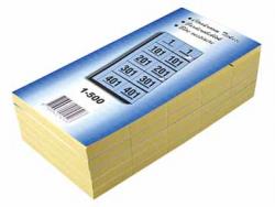Garderobeblokken 12x20 cm blauw